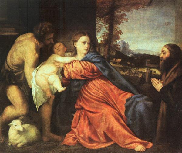  Titian Holy Family and Donor